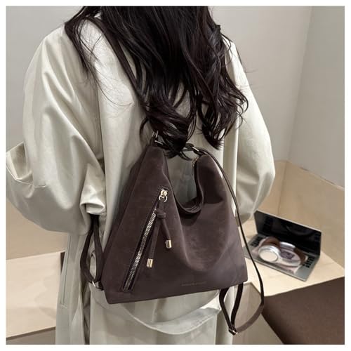 Bolso Tote Vintage para Mujer Convertible de Gamuza miniatura 4