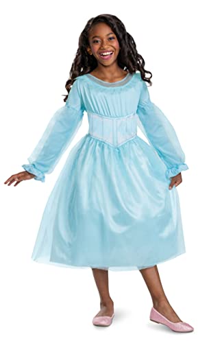 Ariel Blue Live Action Dress, Official Disney The Little Mermaid Live Action Costume, Child Size Large (10-12)