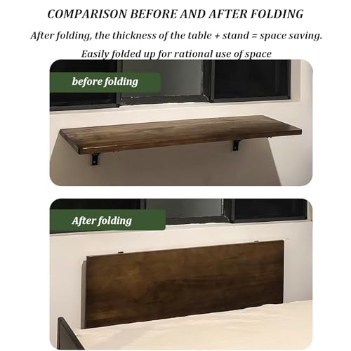 Table murale à abattants JATIBOSH : la solution gain de place pour studio