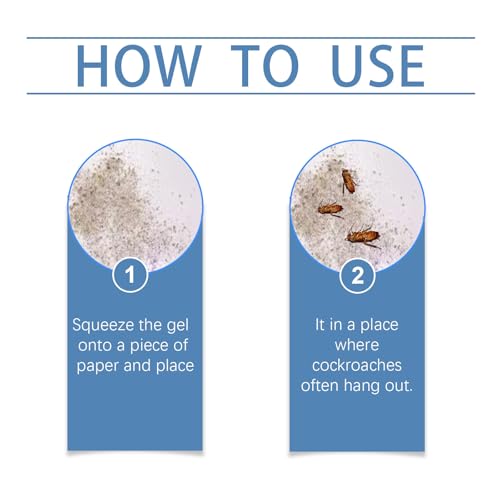 Bait Smart Cockroach Trap,Cockroach Killer Gel,Eliminator,Powerful Gel Bait Eliminator for Toilet,Bedroom Kitchen,Roach Trap Master,10G