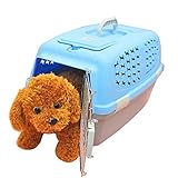 Tuzi Qiuge Airline-zugelassene Fest Sided Pet Carrier, perfekte Haustier-Fördermaschine for kleine Hunde und Katzen, Größe: 59 * 38 * 38 cm (Color : Blue)