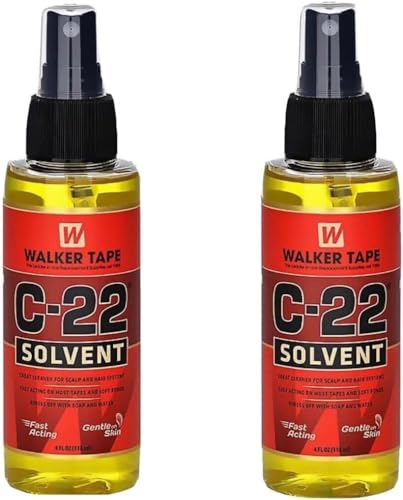 2 x Walker Tape C-22 Solvent Wig Adhesive Remover 4fl oz Hair Replacement System (4oz)
