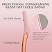 Mistfree Dermaplane Razor for Women Face, Eyebrow Razor with Reusable Handle and 10 Refill Blades, Professional Dermaplaning Tool Face Razors for Exfoliation, Peach Fuzz Removal, Eyebrow Shaping