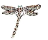 Acero bronce y diamantes de imitación.