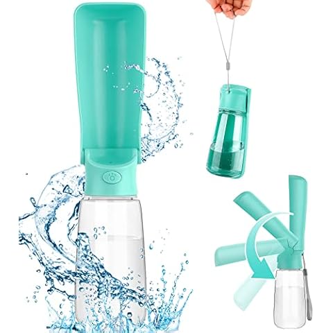 ENCOUN Trinkflasche Hunde, 550 ML Hundetrinkflasche Cover