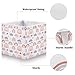 Kigai Rainbow Cloud Cube Storage Bins 11x11 inch Collapsible Fabric Storage Cubes Organizer Foldable Boxes Decorative Basket for Home Organizing