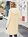 Zeagoo Women's Waterproof Rain Jacket with Hood Lightweight Windbreaker Jackets Long Raincoat Trench Coat for Women 2025, Beige M