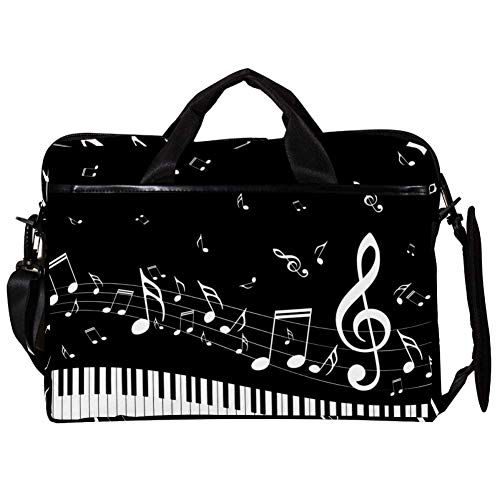 Bolso bandolera para portátil de 14 y 15 pulgadas con estampado de partituras