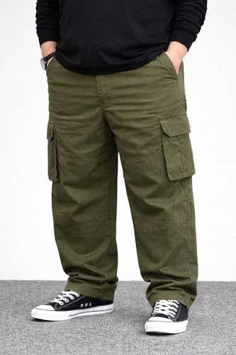 Image of INKKR Men Plus Size Cargo Pants || Plus Cargo Pants Cotton || 2XL-6XL