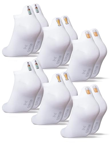 Occulto Socquettes Motif Femme & Homme Lot de 3, Lot de 6 (modèle: Luca) 6 Bière 39-42