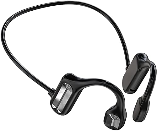 TEDATATA Sports Bone Conduction Headphones, Non in-Ear Sensor Earphones, Suitable for Sports Running Lightweight (Black)