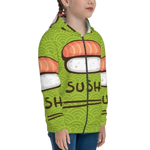 Friut Avocado Kid Hoodies Boys Zip Up Sweatshirts Girls Pullover with Pocket4