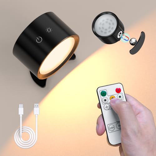Smiling Shark LEDブラケットライト F9【2種調光方式・照明メモリー・タイマー機能】多機能スポットライト 高輝度 屋内照明 3色無段階調光 タッチ操作 360°照明角度 コードレス 2500mAh Type-C充電式 磁吸式 工事不要 取り外し自由 両面テープ ネジ止め 目に優しい ウォールライト ポットライト 常夜灯 廊下/玄関/寝室/階段/屋内/卓上/キッチン ブラック 一個入