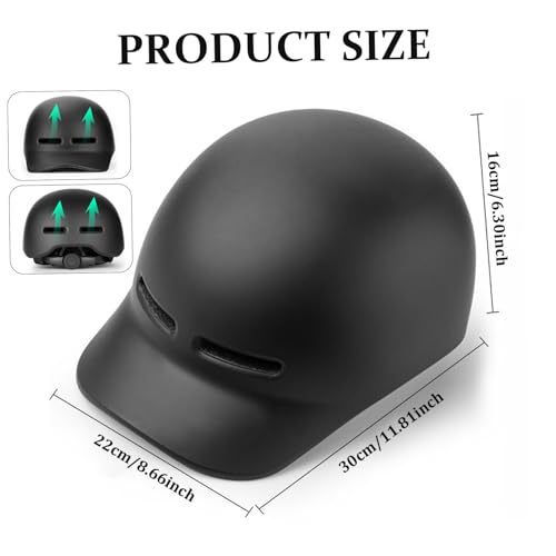 Casco de bicicleta estilo gorra ajustable contra impactos urbanos 5