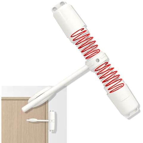 Luleyjor Automatic Door Closer Double Spring 10 Years of use 135 lb Load Capacity Door Closers for Strom Door use,1 Pack Cover