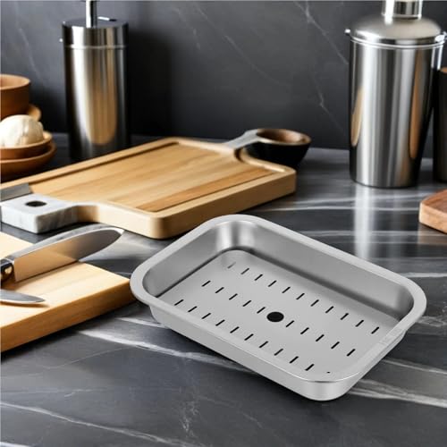 Grille de refroidissement pour plaque de cuisson inox et rôtissage au four