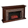 SEI Furniture Canyon Heights Electric Fireplace in Maple