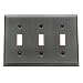 Baldwin 4770.112.CD Classic Square Beveled Edge Double Toggle Switch Plate, Venetian Bronze