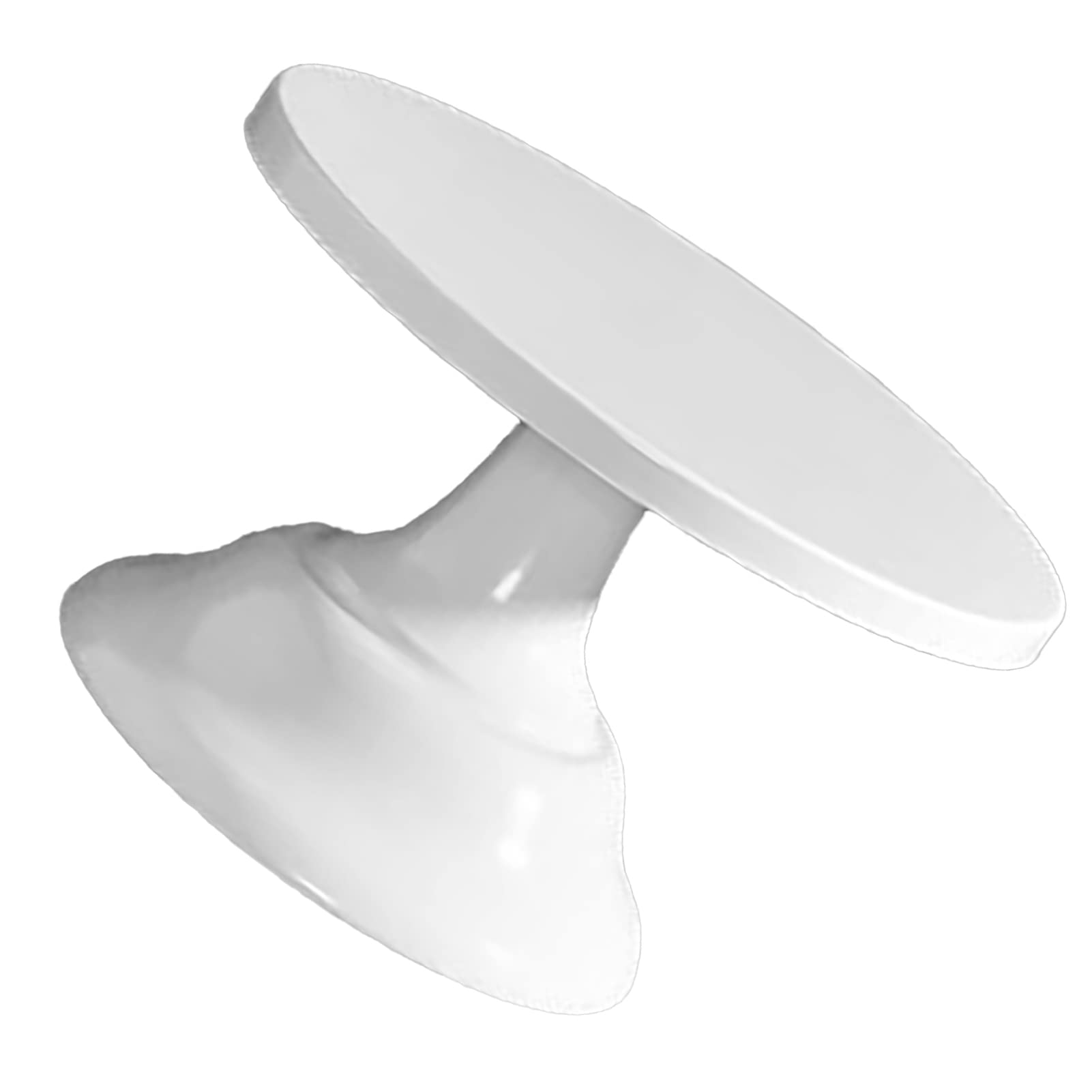 Alzata per Torta in Metallo, Porta Torta Rotonda Resistente per Feste - Supporto per Dolci, Cupcake, Dessert - Ideale per Matrimoni, Compleanni, Eventi (Bianco Piccolo)