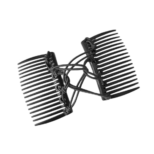 Peine elástico ajustable negro para cabello miniatura 1
