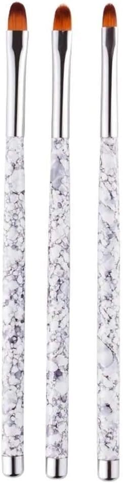 Pinceaux pour dessin de fleurs et nail art en lot de 3 pinceaux ronds spécial manucure