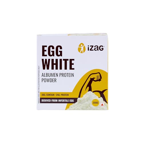 Image of iZaG Egg White Albumen Protein Powder | Unflavoured | Clean Protein Source | Gluten-Free, Lactose-Free | Supports Daily Protein Intake (200 g)