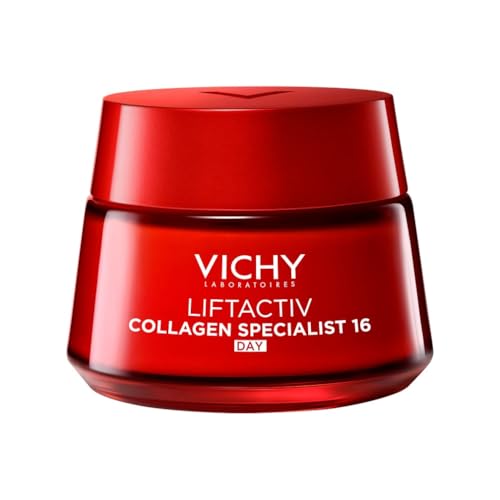 Vichy Liftactiv Collagen Specialist 16, Crema Viso Giorno Anti-età, Adatta al Trattamento di Rughe Profonde e Linee Sottili, Levigante, Con Peptidi Pro-Collagene e Vitamina Cg, 50 ml