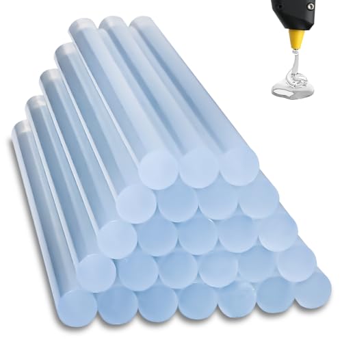 Bâtons de colle chaude 11mm transparents universels pour pistolet | Lot de 30 pièces 200mm