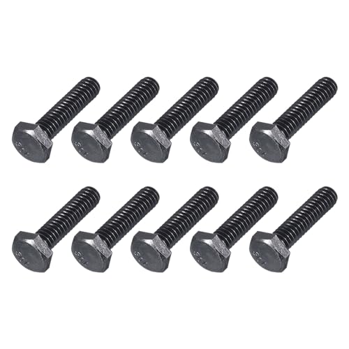 Image of METALLIXITY Hex Head Bolts (1 /4-20 x 1) 25Pcs, 304 Stainless Steel 18-8, Fully Threaded, External Hex Drive, Hex Head Screw Bolt, Black Oxide