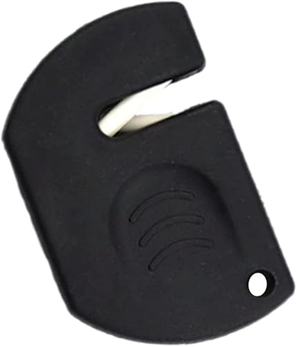 Mini cortador afilador de tijeras de puerto en V, sacapuntas portátil con diseño de agujero para colgar, afilador de cuchillas para familia,