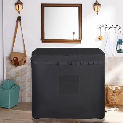 Vibiubo Twin Tub Washing Machine Cover for 13lbs Portable Mini Compact Washer Machine,Waterproof, Sun-Proof, Extend their Service Life, Zipper Design for Easy Use (24"W×17"D×27"H) - Image 6