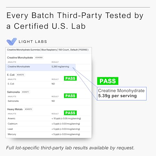 Image of Brava Creatine Gummies | 5g Lab-Verified Creatine Monohydrate Gummies for Men & Women | Every Batch Third-Party Tested | Vegan, Gluten-Free | Blue Raspberry (150 Gummies)