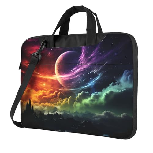 Maletín para laptop 15.6 pulgadas cielo y luna unisex miniatura 1