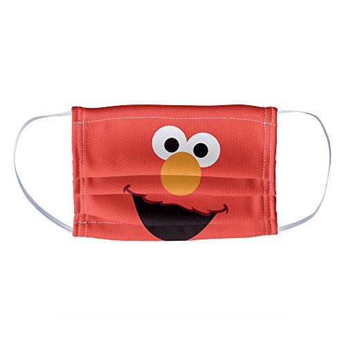 Popfunk Sesame Street Kids Elmo Face 1-Ply Reusable Face Mask Covering