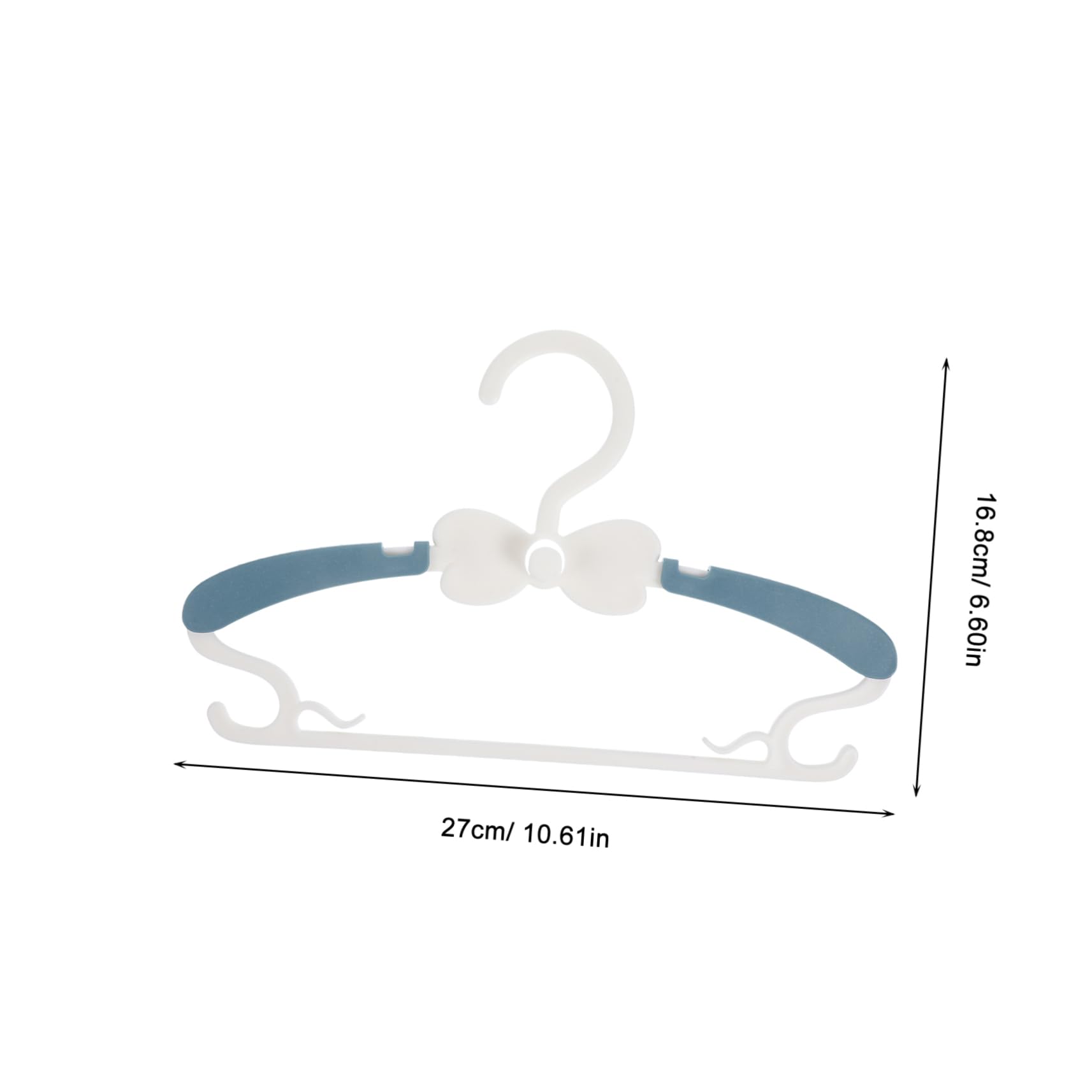 SOLUSTRE Infant to Teen Clothing Hangers 10 Pack Telescopic Baby Hangers Non-Slip Smooth Edges Pp Plastic for Baby Shower