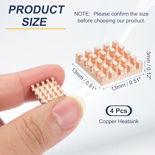 Disipador de cobre para miniordenador de placa única que estabiliza el chip CPU 2