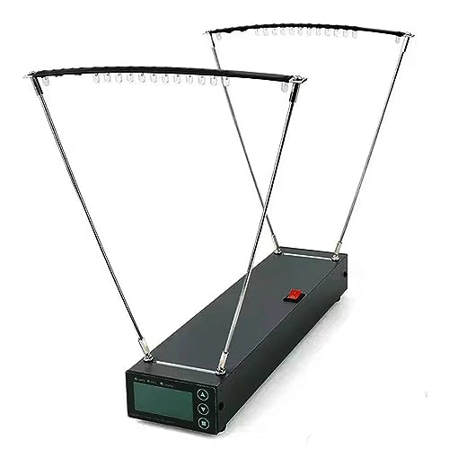 WLDOCA Ballistic Chronograph Bow Arrow Velocity Meter Measurement Tool with Large LCD Screen Measurement Range 1-2000 mps or (5-6500 FPS), 0.1-6000 J,Black,A