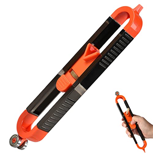 Duplicador de Contornos, Precise Contour Gauge with Lock, Calibre de Contorno Grande, Calibración de Perfil Herramienta de Medición de Forma Irregular para Esquinas, Baldosas, Laminados Cover