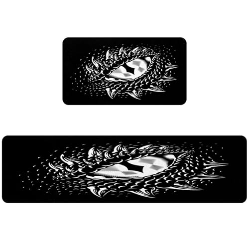 Alfombrillas de cocina absorbentes VAPOKF lavables para suelos secos y sin manchas 2