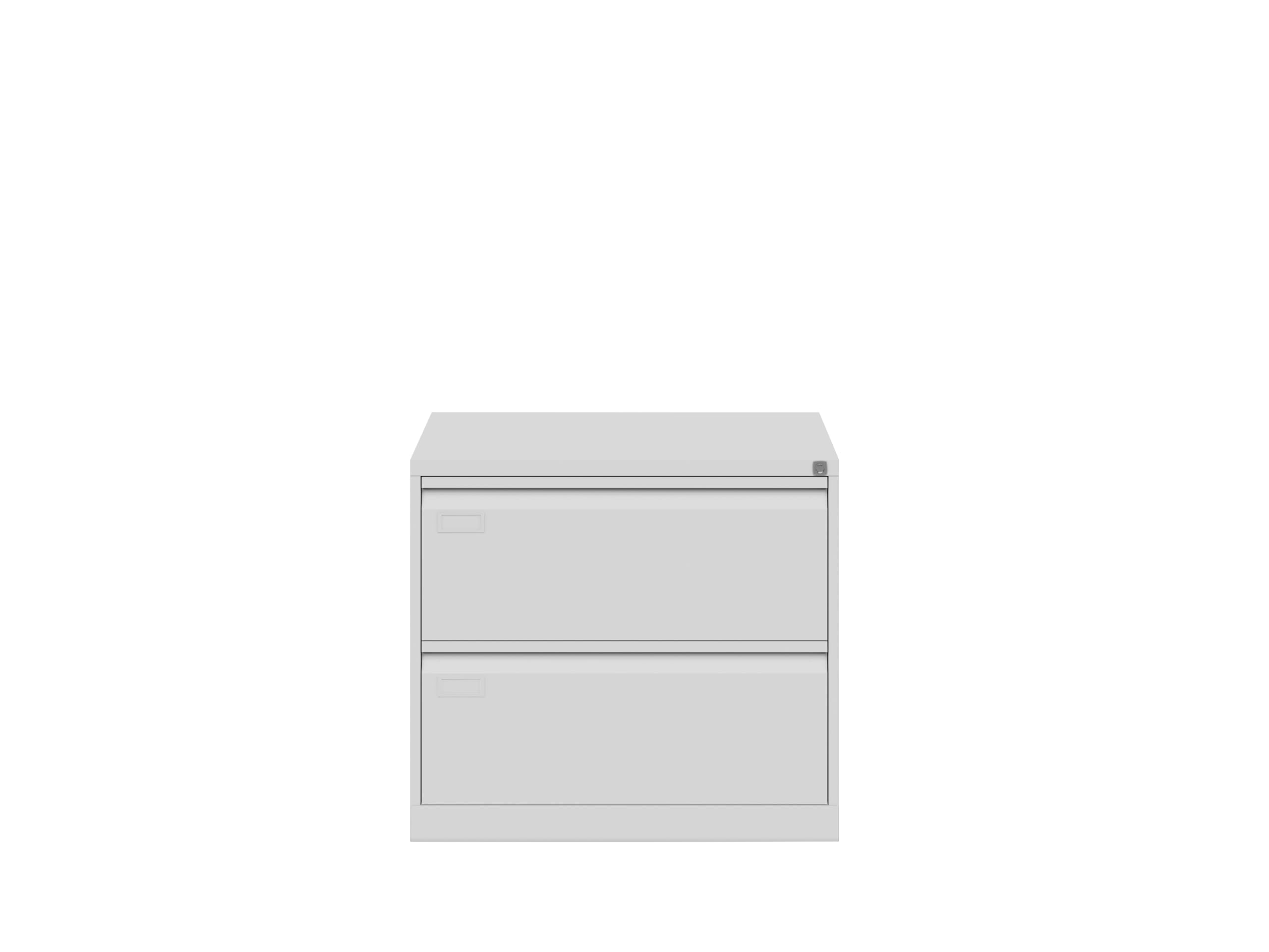 Bisley Hängeregistraturschrank ECO, doppelbahnig, DIN A4, 2 HR-Schubladen, Farbe lichtgrau