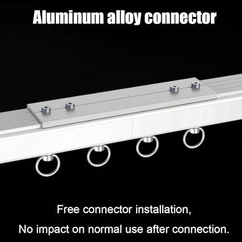 Tringles à rideaux métalliques robustes et rails durables en acier - 7