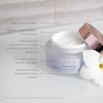 MONAT Be Balanced Lightweight Moisturizer - Restoring & Smoothing Hydrating Face Moisturizer with Hyaluronic Acid. Light Moisturizer Face Cream for Daily Skincare Routine - Net Wt. 45 ml / 1.52 fl oz