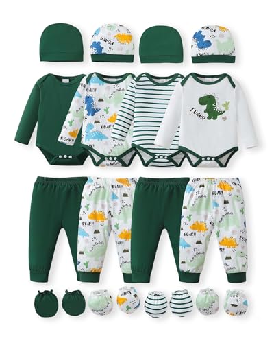 Image of NZRVAWS Newborn Baby Boy Girl Clothes Unisex Preemie Infant Must Have Pants Set Outfits 0-18 Months 20 Pcs Essentials Gift