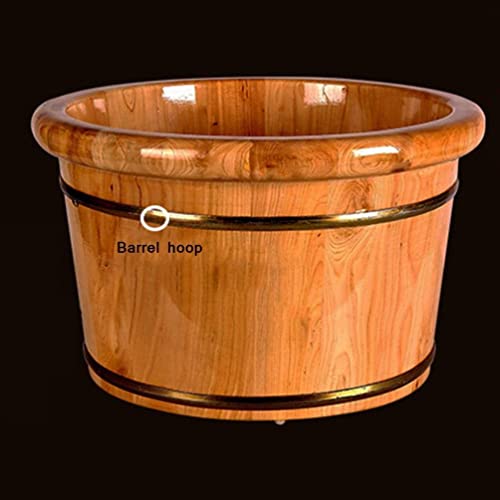 Bañera de madera Katzowen para pies, spa de pies con masaje, ideal para hogar, museo y hotel miniatura 2