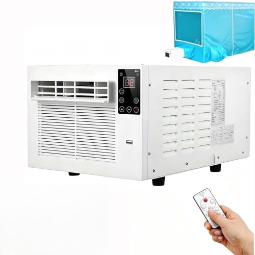 Image of Portable Air Conditioner, 1876 BTU Small AC Unit with Remote, Cooling and Dehumidifying Dual Mode, 24H Timer, Low Power, Quiet Spot Cooler, for Camping, Tent,Airconditioning+1.2mtent