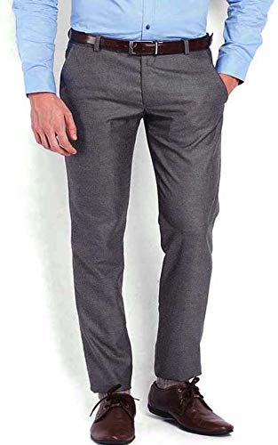 Zee Gold Men's Relaxed Fit Formal Trouser