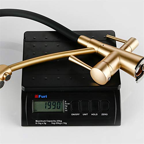 Rubinetto da cucina in ottone spazzolato Rubinetto...