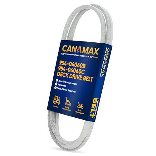 Image of Canamax 954-04060B 954-04060C Deck Drive Belt - Aramid Cord 96.5 inch - for 42 inch Deck MTD Troy Bilt 954-04060 754-04060B 754-04060C Craftsman Cub Cadet LT1042 LTX1040 LTX1042 John Deere Lawn Tractor Mowers