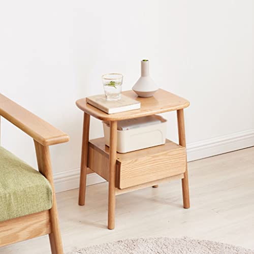 Petite table à thé en bois pour optimiser l'espace d'un canapé ou chevet de lit