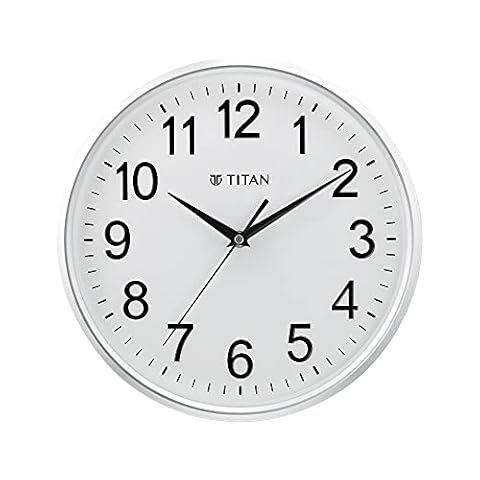 Titan Contemporary Wall Clock with Silent Sweep Technology 30x30 cm Medium